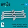 RESKIT RS72-0520 Skyflash (RB71/Av.71) missiles (4 pcs) (3D Printed) 1/72